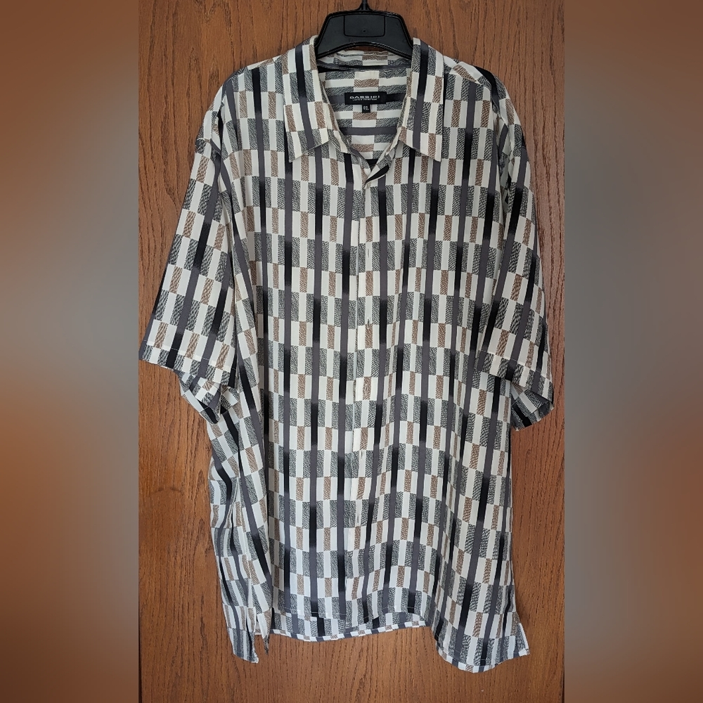 Men's Bassiri‎ Limited Collection Short Sleeve Shirt | Micro fiber| Casual 4XL